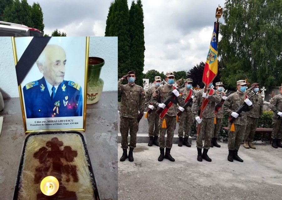 Un ultim onor! Veteranul de război Mihail Ghițescu a trecut la cele veșnice, ”cu tricolorul și dragostea pentru țara pentru care a luptat în inimă”