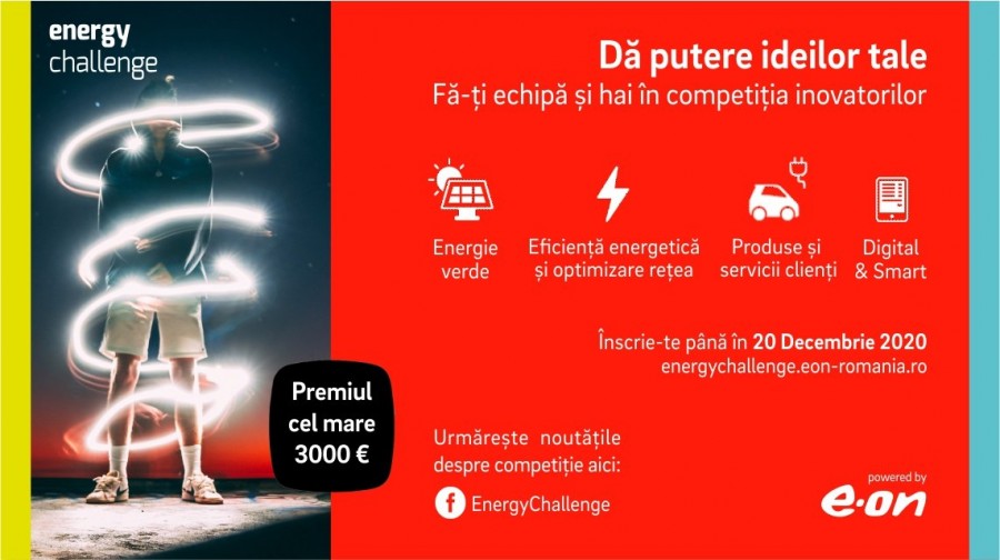 Competiția E.ON Energy Challenge ia startul, premiile totale puse în joc fiind de peste 4.500 de euro