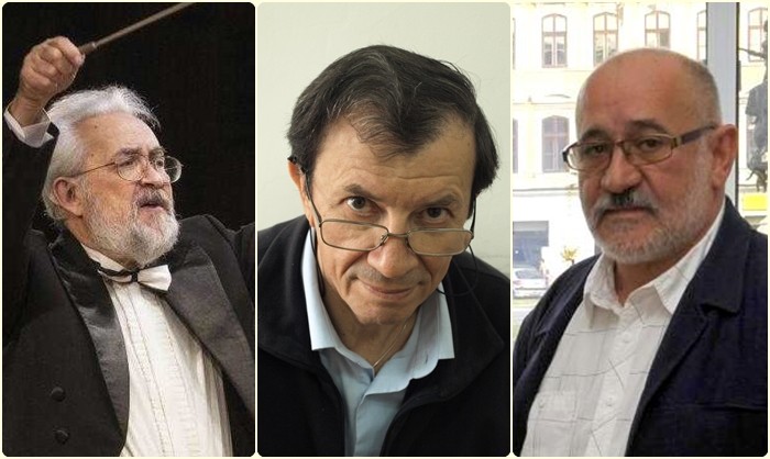 Maestrul Dorin Frandeș, profesorul Dumitru Șerban și poetul Vasile Dan, Cetățeni de Onoare ai Municipiului Arad