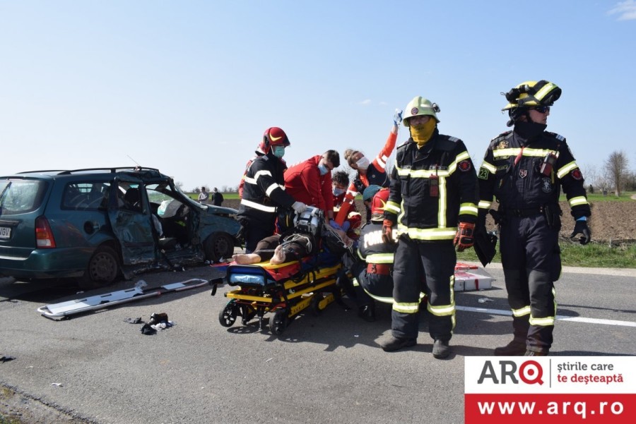 Accident rutier între localitățile Sântana și Zimandu Nou