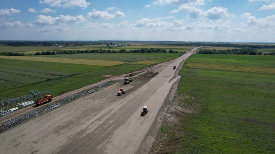 În ce stadiu au ajuns lucrările pe șantierul Centurii de Est (FOTO)