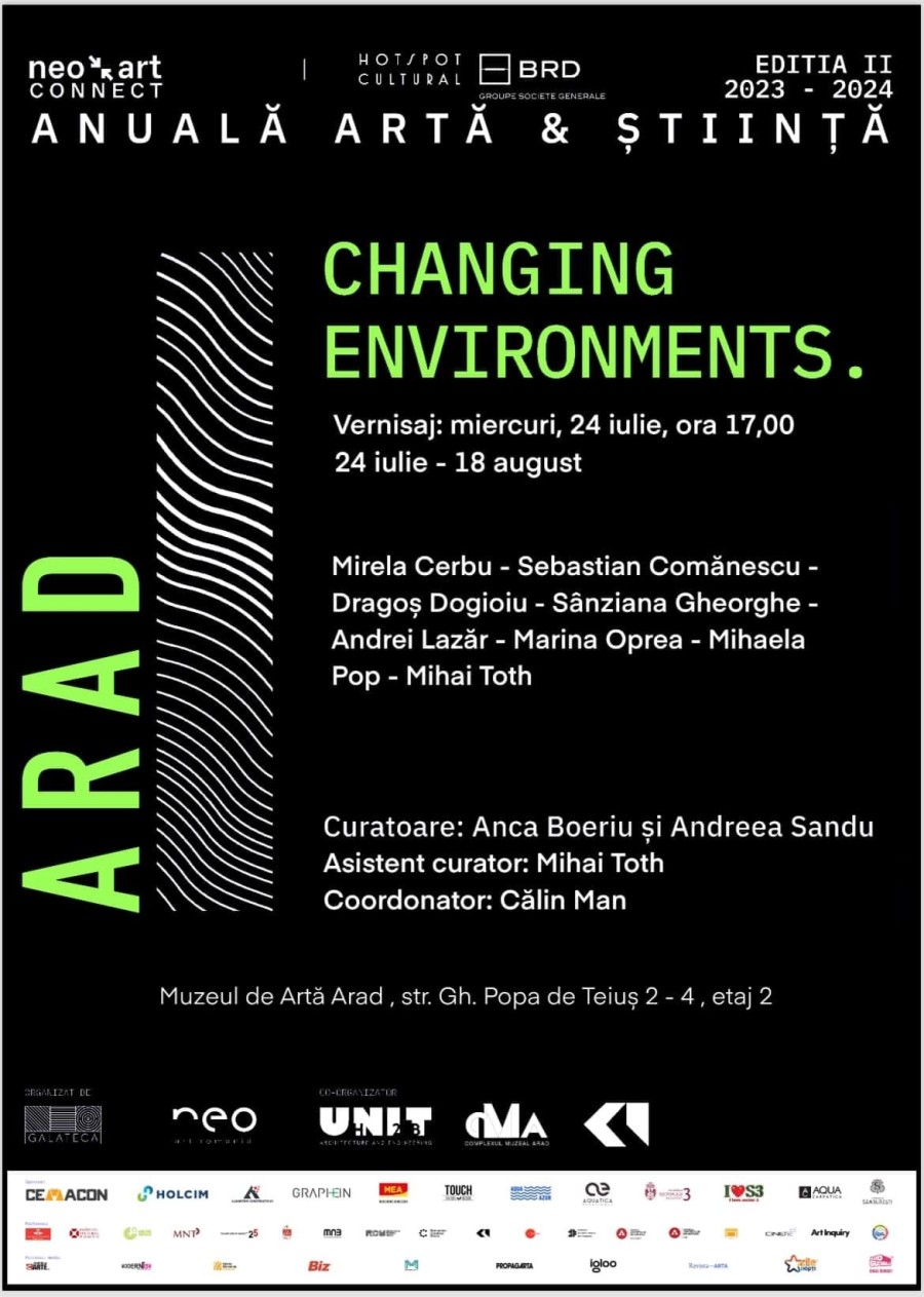 Changing environments Anuala de artă și știință Neo Art Connect - NAC 2024 continuă la la  Arad