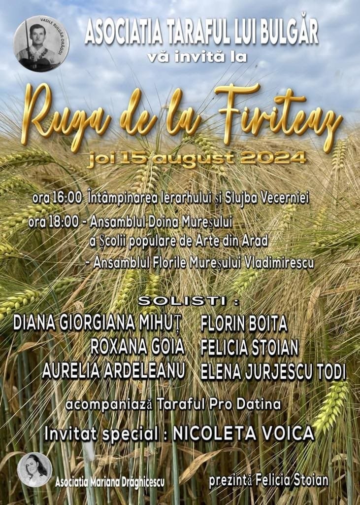 „Ruga de la Firiteaz”, un eveniment ce va avea loc în curând, în zi de sărbătoare