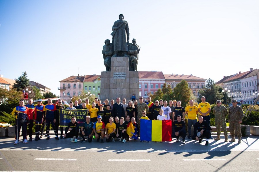 Jandarmeria Arad participă la Ștafeta Veteranilor Invictus 2024 (FOTO)