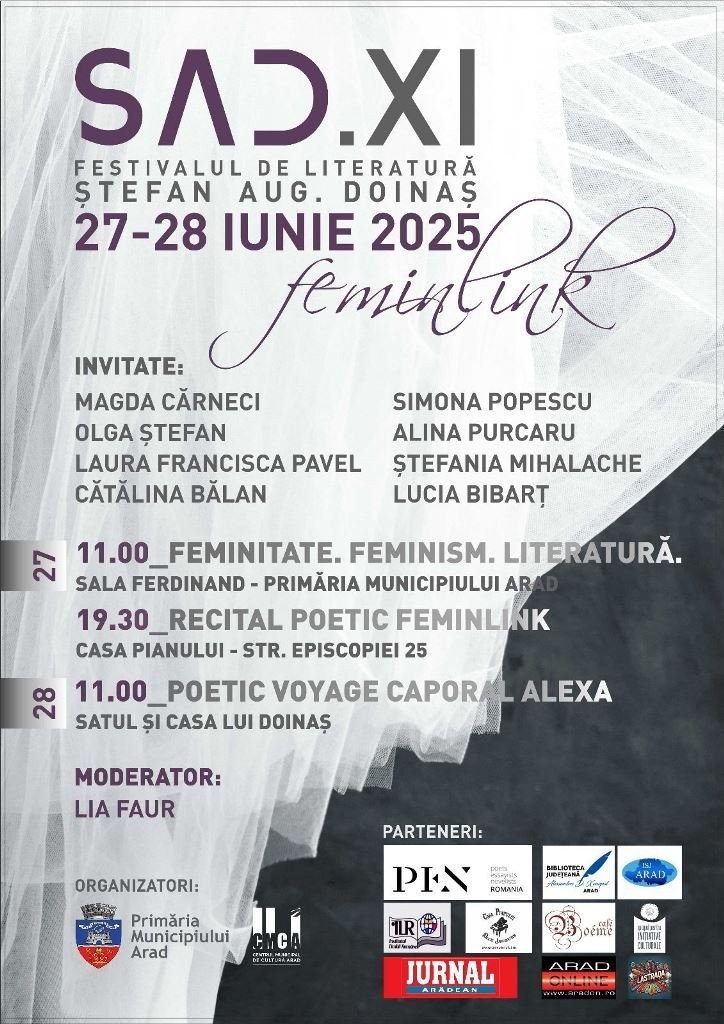 Ediția a XI-a a Festivalului „Zile și Seri de Literatură Doinaș“, sub semnul forței feminine