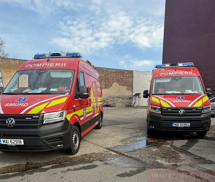 Noi ambulanțe SMURD în dotarea Inspectoratului pentru Situații de Urgență „Vasile Goldiș” al județului Arad