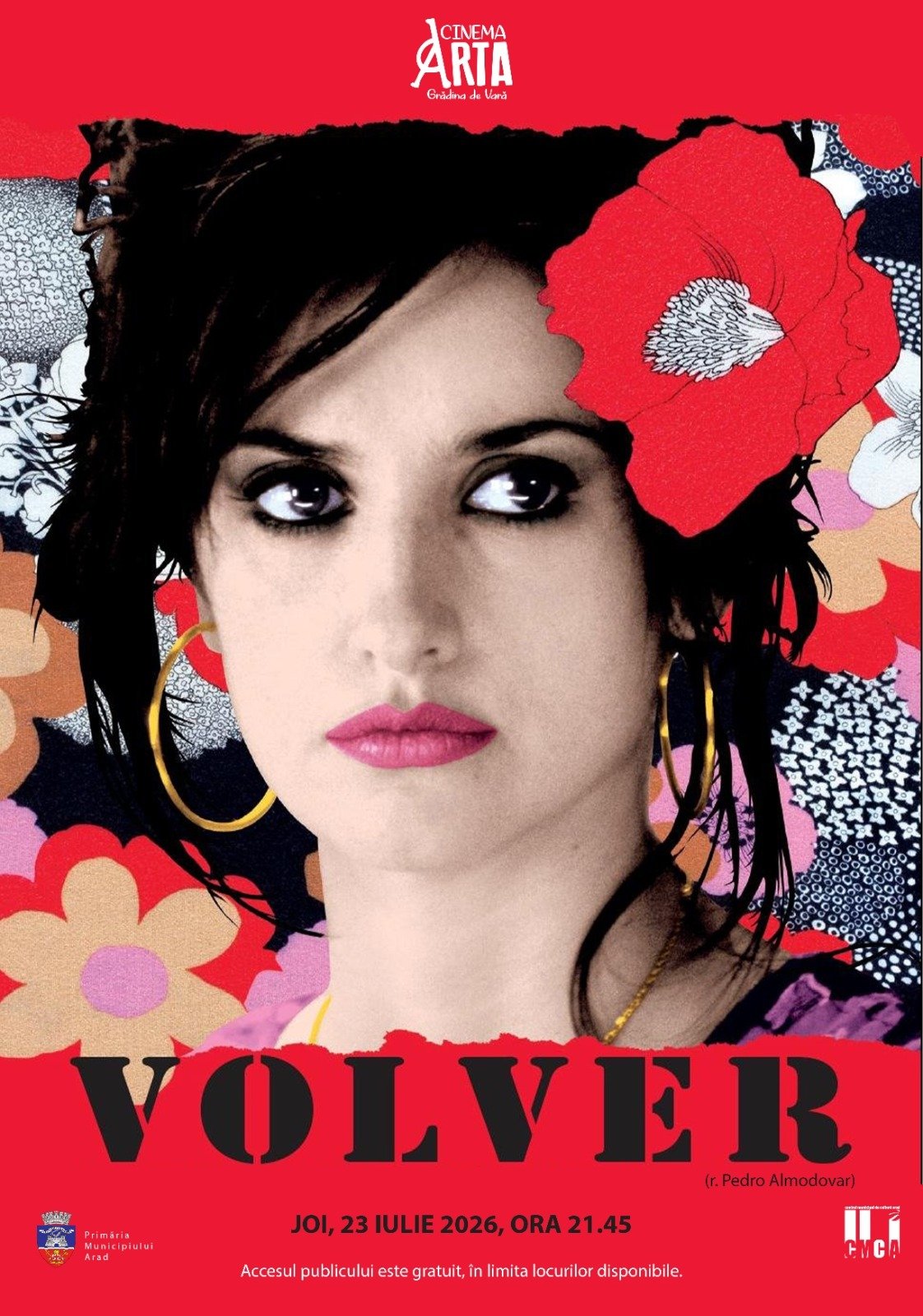 Filmul „Volver”, regizat de Pedro Almodóvar, va fi proiectat în grădina de vară a Cinematografului „Arta”