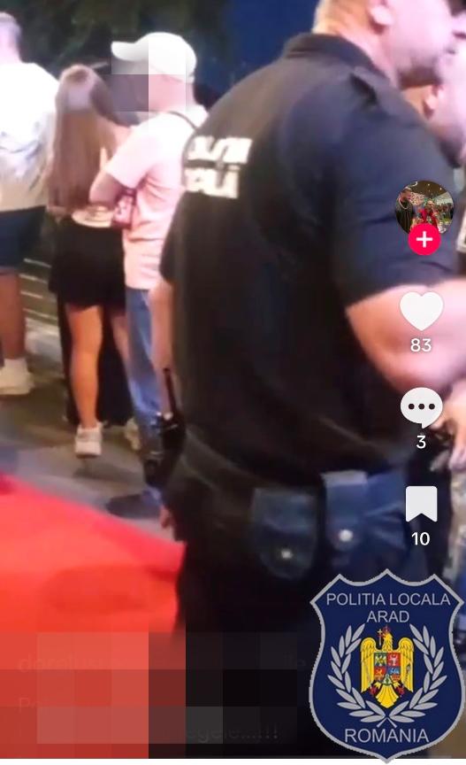 Amendă de 1.000 de lei după ce un arădean a postat pe TikTok injurii la adresa polițiștilor locali