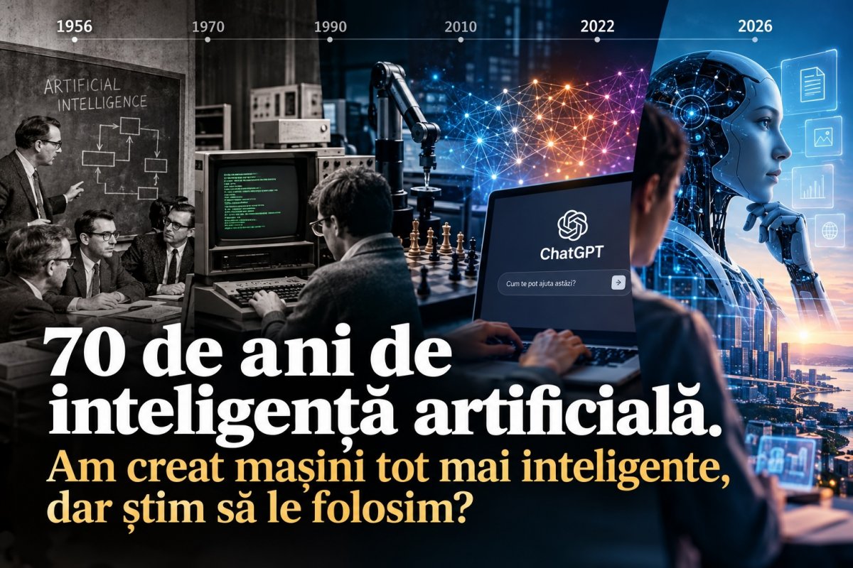 70 de ani de inteligență artificială. Am creat mașini tot mai inteligente, dar știm să le folosim?
